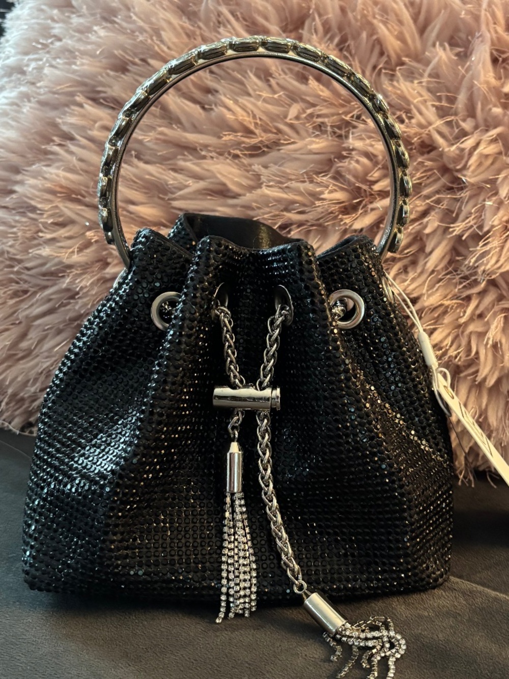 Rhinestone Evening Bag Bling Purse Sparkly Diamond Silver Clutch Purses